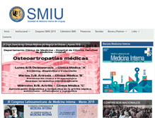 Tablet Screenshot of medicinainterna.org.uy